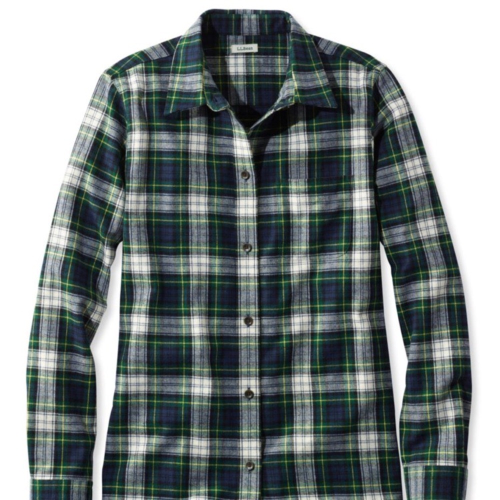 L.L. Bean fitted women’s flannel shirt